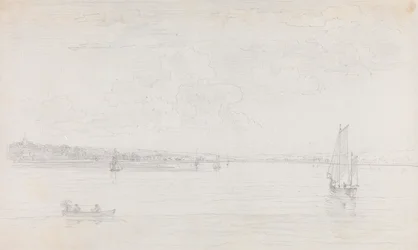 Szkic Cowes, Isle of Wight, z Solent