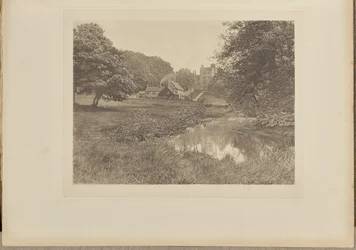 Haddon Hall i zagroda od strony rzeki