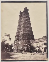 Zachodnia Brama (Gopuram) Świątyni Sundareshwar Meenakshi, Madurai