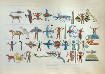Wabeno Songs, z „Information Respecting the History, Condition and Prospects of the Indian Tribes of the United States” Henry