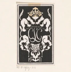 Ekslibris Carel Lion Cachet