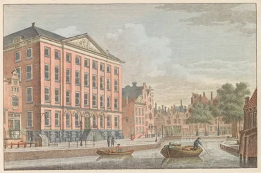 Rzymskokatolicki Dom Dziewicy w Amsterdamie, ok. 1790 RC Dom panieński w Amsterdamie. / Hospice Catolique dite Maison des Vierges à Amsterdam (tytuł na obiekcie)