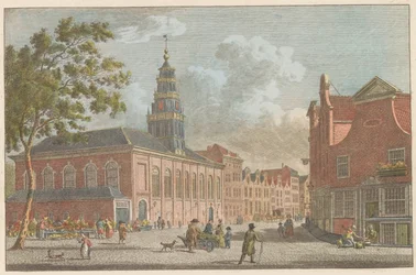 Kościół Waloński w Rotterdamie, ok. 1790 Kościół francuski w Rotterdamie / L