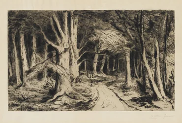 Ścieżka leśna, ok.1885