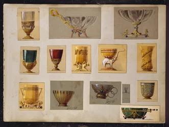 Wybór projektów, Dom Carla Faberge (ołówek i akwarela na papierze)