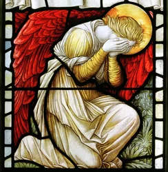 Betws Bledrws, St Bledrws, Shrigley & Hunt (1873-1982), Carl Almquist, Weeping Angel, 1886