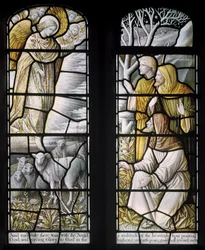 Over Wyresdale, Christ Church, Shrigley & Hunt (1873-1982), Carl Almquist, The Shepherds Church, Pasterz, Owce, 18