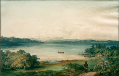 Ammersee widziane z zamku Ried