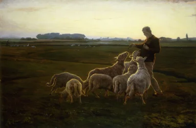 Pasterz i jego owca z gęsiami, 1896
