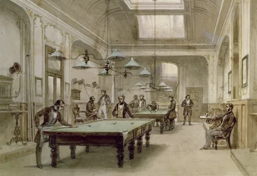 Sala bilardowa, 1861