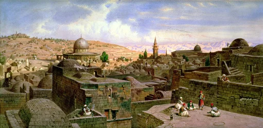 Widok na Jerozolimę z Kopułą na Świętej Skale, 1864 r.