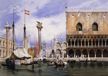 Piazzetta di San Marco, Wenecja, 1839