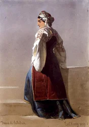 „Donna di Calabria”, portret włoskiej dziewczyny
