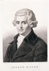 Joseph Haydn (1732-1809) grawerowany przez F.A. Andorff