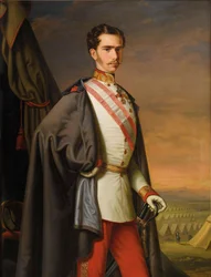 Portret cesarza Franciszka Józefa I Austrii, 1856.