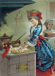 W kuchni, ilustracja z 