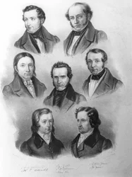 Siedem w Getyndze, c.1837-38 (lito)