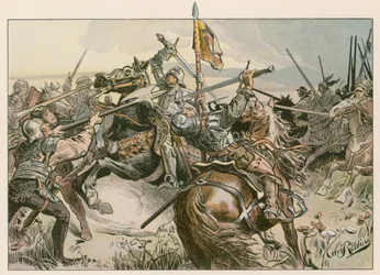Albert Achilles w bitwie z Norymbergą w 1449 roku.
