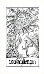 Herb rodziny von Schliengern (litografia)