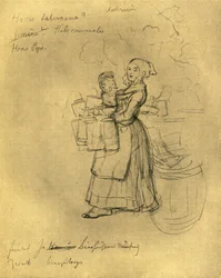 Die Kellnerin, połowa końca XIX w., ok. 1924.