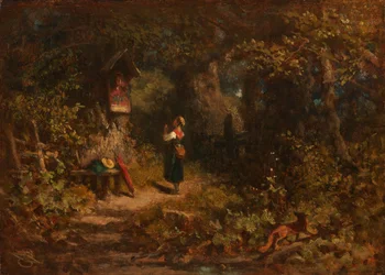 Marterl (Modląca się wieśniaczka) (olej na płótnie)