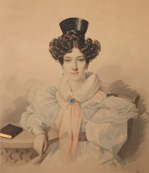 Portret Anny Platonovnej Plautina 1808-1886, lata 30. XIX wieku.