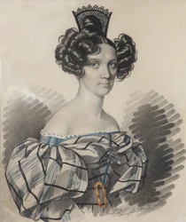 Portret Olgi Nikołajewnej Tałyzyny, z domu Zubowa 1803-1882, początek lat 30. XIX wieku.