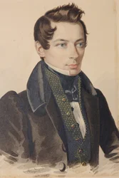 Portret Siergieja Fiodorowicza Plautina 1798-1881, lata 30. XIX wieku.