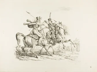 Hussard zabija kozaka szablą