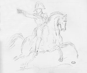 Napoleon na koniu, XVIII w.