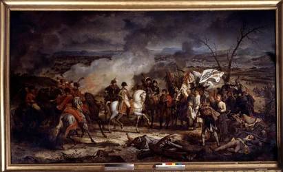 Wojna napoleońska: „” Cesarz Napoleon I (1769-1821) podczas bitwy pod Austerlitz w dniu 2.12.1805 r. Obraz Antoine