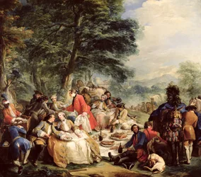 Obiad myśliwski, 1737