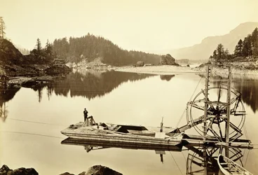 Pływające Koło Łososia, Kaskady, 1867