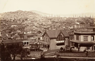 San Francisco, z Rincon Hill, 1864, wydrukowany ok. 1876.