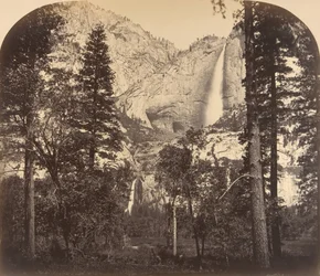 Upadek Yosemite. W dół doliny. 2637 stóp, 1861.