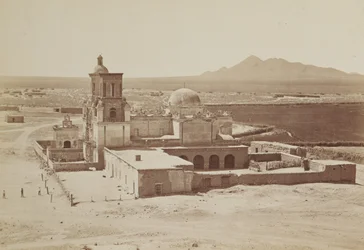 Widok ogólny misji San Xavier w Arizonie
