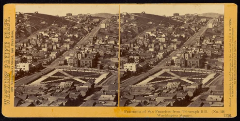 Panorama San Francisco z Telegraph Hill, Washington Square