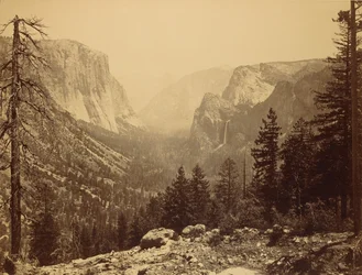 Dolina Yosemite z Inspiration Point, szlak Mariposa / Ogólny widok doliny z Inspiration Point