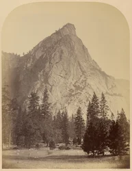 Trzej Bracia, widok z przodu, 4480 stóp, Yosemite