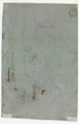 Szkic głowy dziecka (verso)
