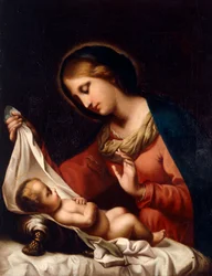 Madonna z Dzieciątkiem (olej na płótnie)