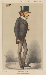 Vanity Fair: Statesman nr 26 Kiedy narodziny nie mogą prowadzić, Brains muszą., 1869.