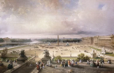 Place de la Concorde, Paryż, 1853
