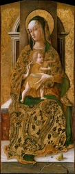 Madonna z Dzieciątkiem na tronie, 1472.