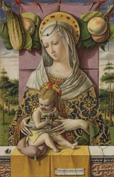Madonna z Dzieciątkiem, ok. 1480 (tempera i złoto na drewnie)