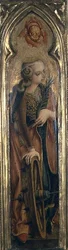 Św. Katarzyna Aleksandryjska (tempera na panelu)