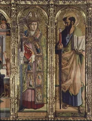 Św. Emidiusz i Św. Paweł, fragment z poliptyku Sant