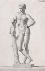 Posąg Merkurego, 1734