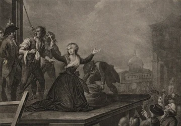 Madame Élisabeth de France, siostra króla, przed gilotyną w dniu 10 maja 1794 r., ok. godz. 1795