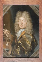 Autoportret, Carlo Maratta (olej na miedzi)
